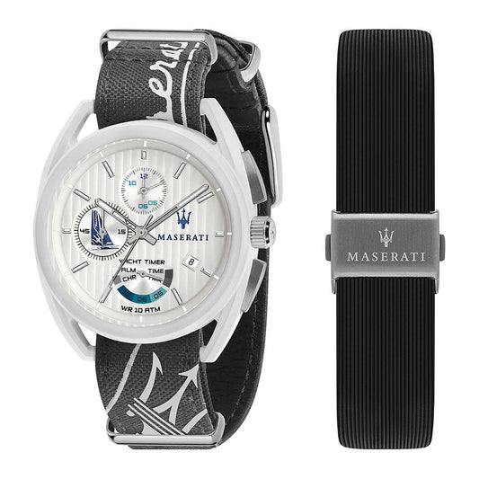 MASERATI Mod. TRIMARANO Yatch Timer Special Pack + Extra Strap: Orologio da polso Uomo | STORE ITALIA | Spedizione gratis